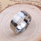 Men's Polished Eternal Greek Key Tungsten Ring